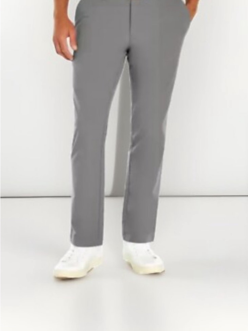 Banana Republic Men's Gray Slim Chinos flat front pants